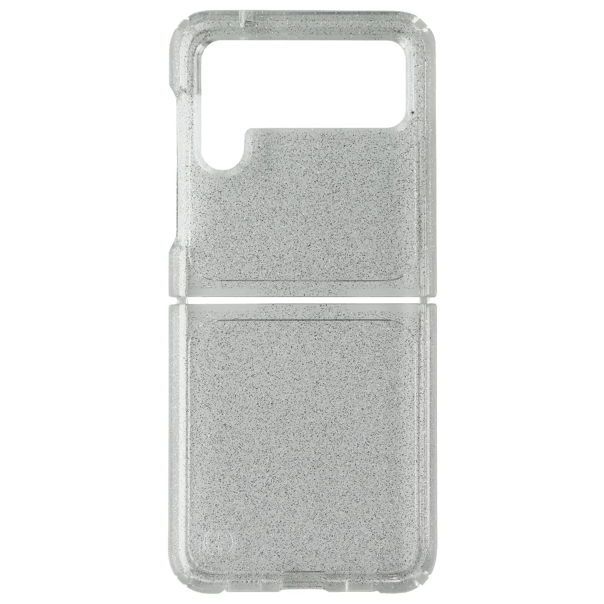 Creative Texture Speck Presidio Perfect-Clear Fold With Glitter Case for Galaxy Z Flip4/Flip 3