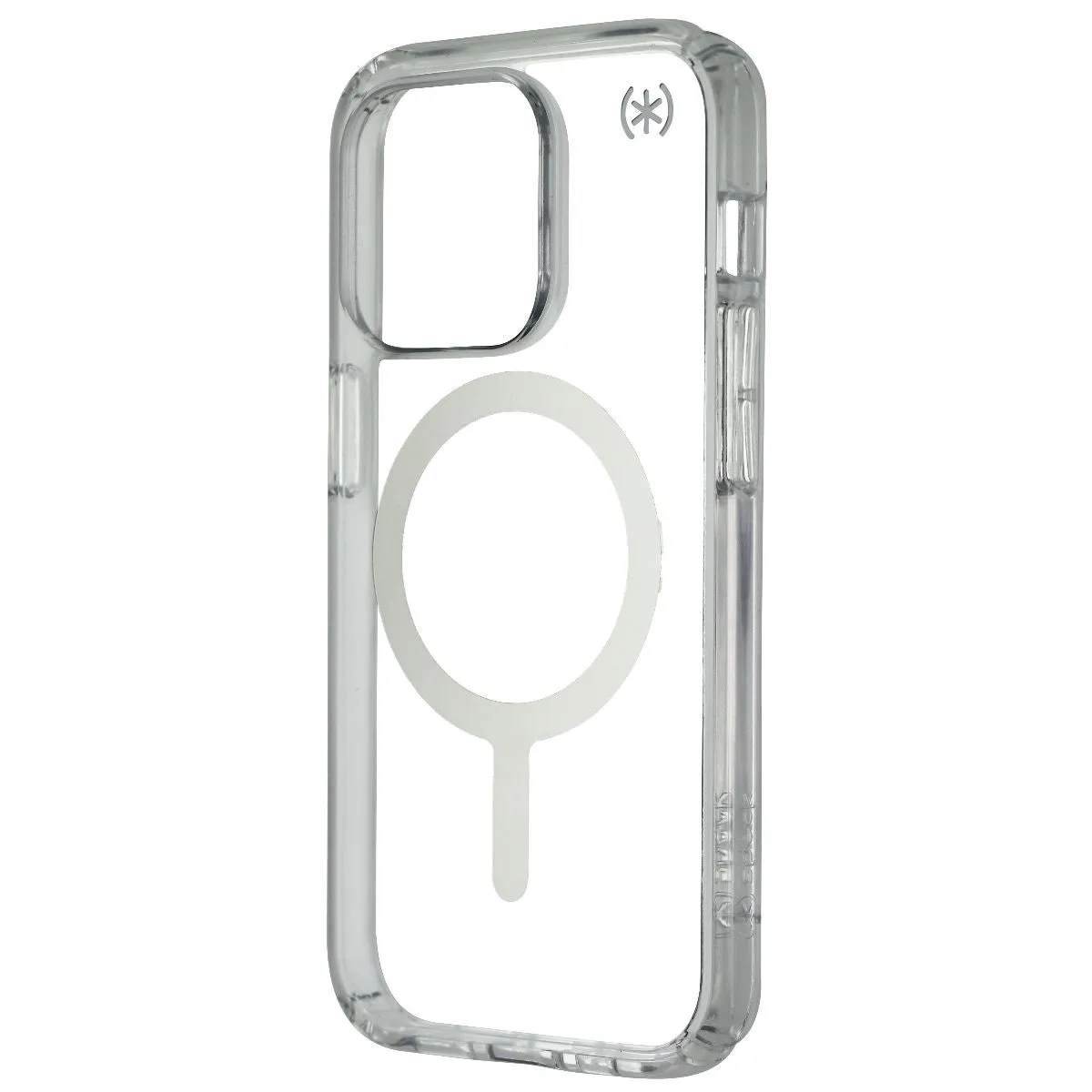 Urban Accessory Shock Guard Speck Presidio Perfect Clear Case for MagSafe for iPhone 14 Pro - Silver/Clear