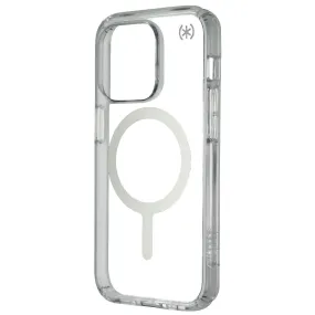 Speck Presidio Perfect Clear Case for MagSafe for iPhone 14 Pro - Silver/Clear Minimal Form Soft Touching