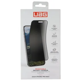 UAG Removable Privacy Screen for Apple iPhone 16 Pro Max Student Screen Protection Touch Responsive Film