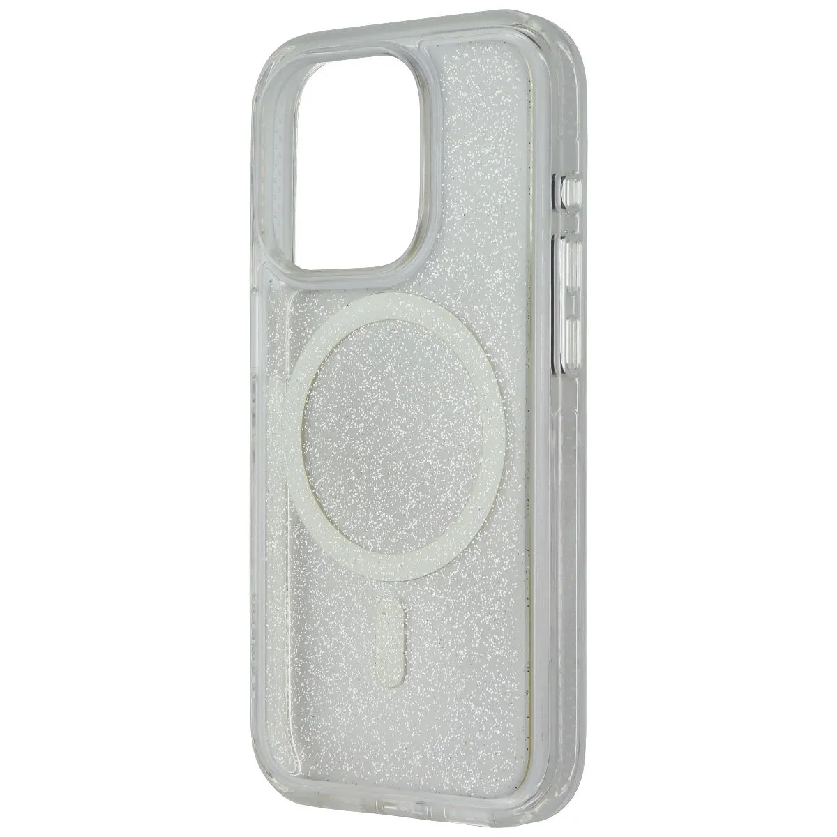 Prodigee Super Star Case for MagSafe Apple iPhone 15 Pro - Clear / Glitter Ergonomic form