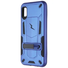 Classic Frame Lightweight Shell Zizo Transform Series Case with Kickstand for Samsung Galaxy A10e - Blue