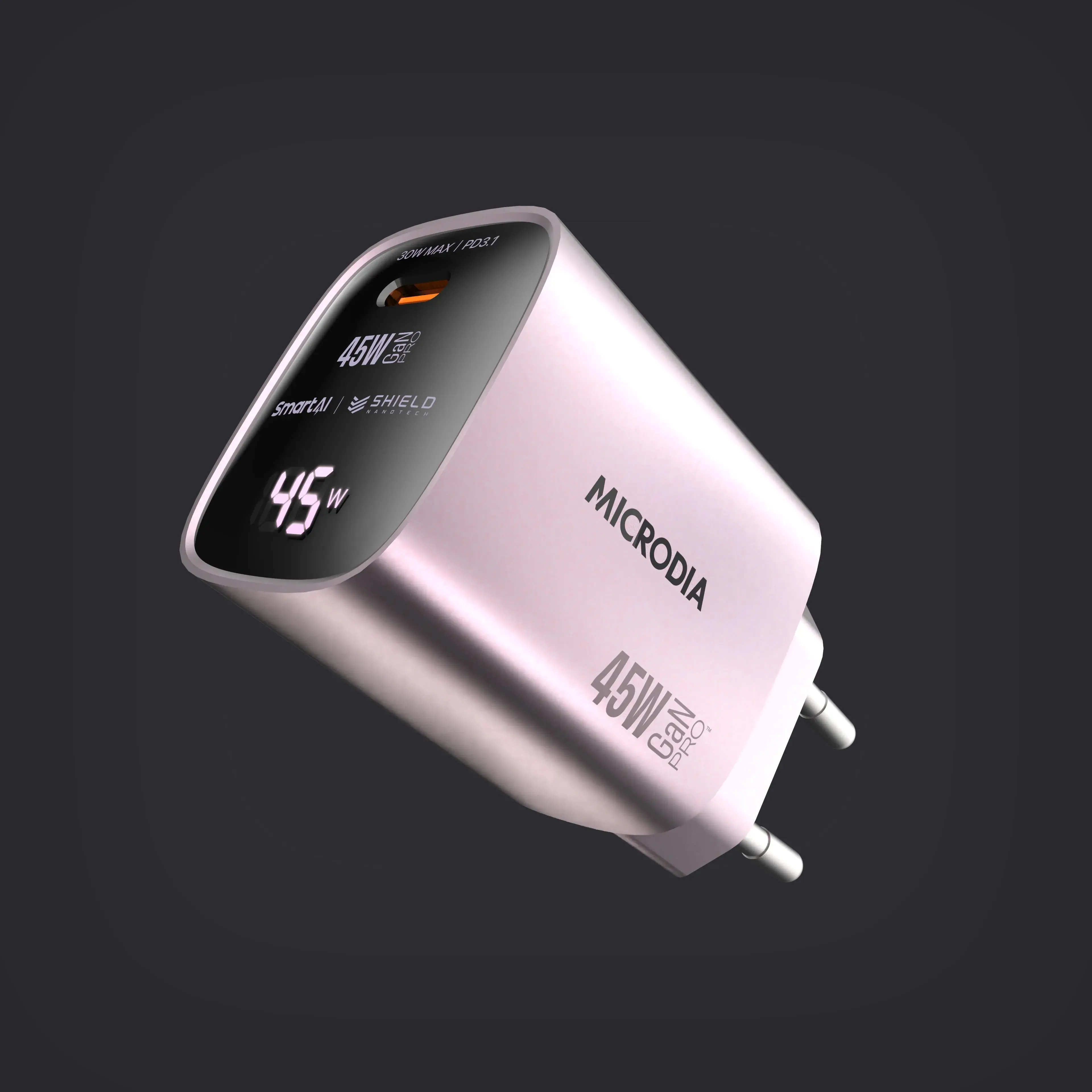 Stylish Grip Texture SMARTCube? 45W with Power Display USB-C PD3.1