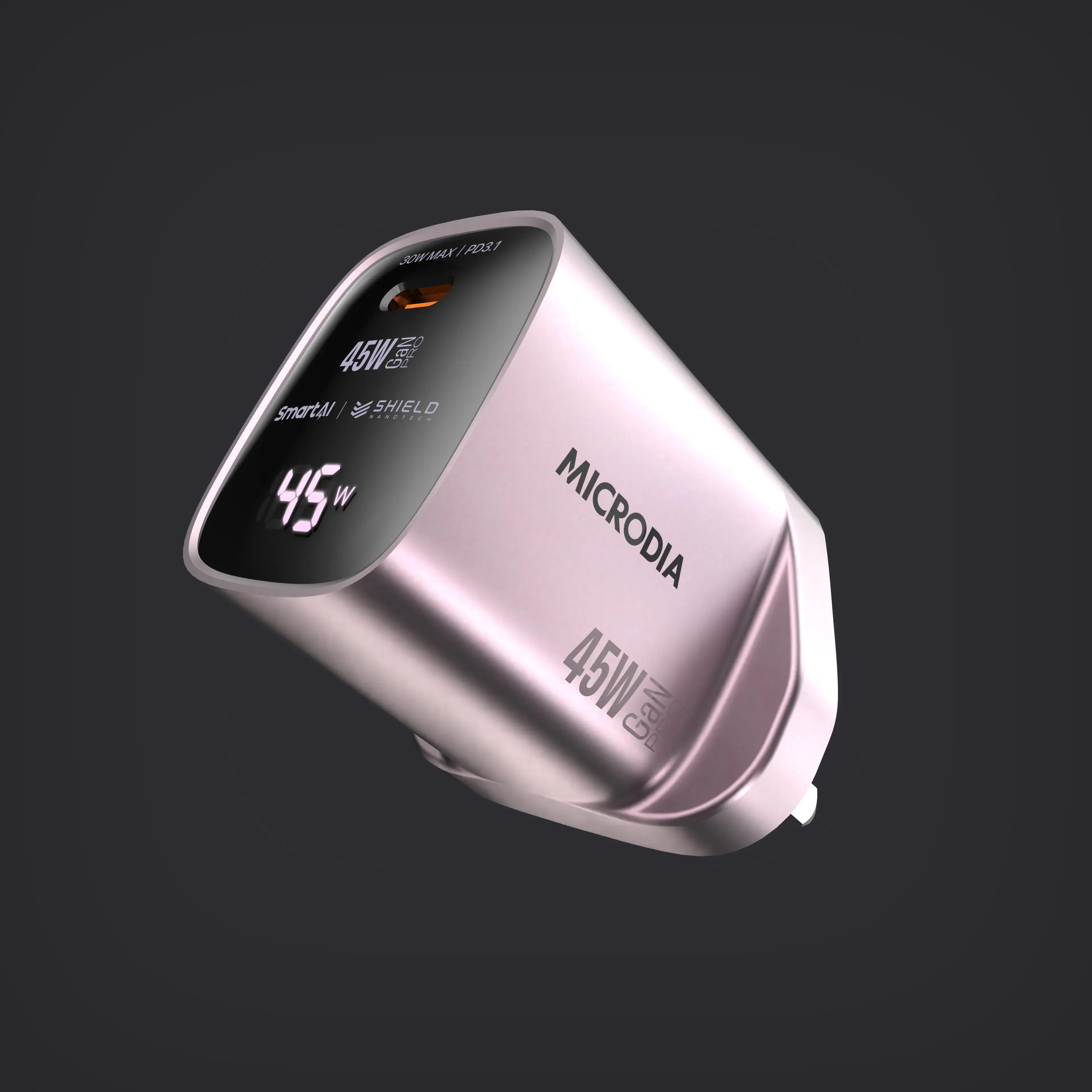 SMARTCube? 45W with Power Display USB-C PD3.1 Protective Design Texture