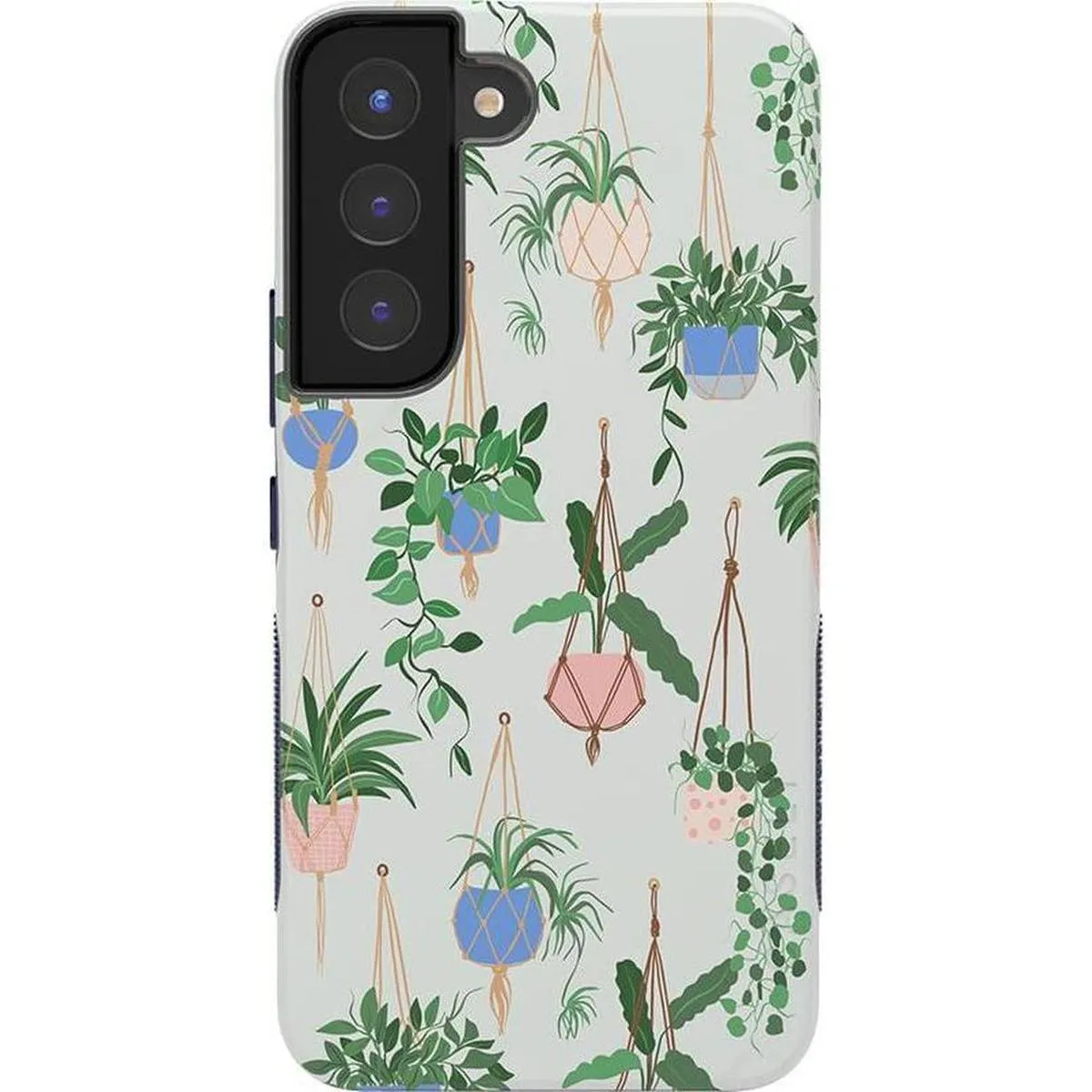 Portable Protection Elegant Accent Hanging Around | Potted Plants Floral Samsung Case
