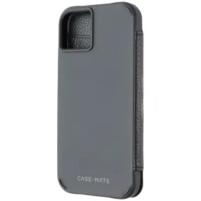 Case-Mate Wallet Folio Leather Case for MagSafe for iPhone 14 Plus - Black Grip Assist