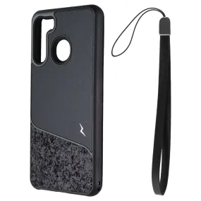 Smooth Form Texture Flexible Surface Texture ZIZO Division Series Case for Samsung Galaxy A21 - Stellar Black