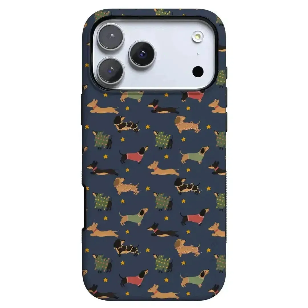 Dashing Doxies | Dachshund Dog Case Stylish Surface Design