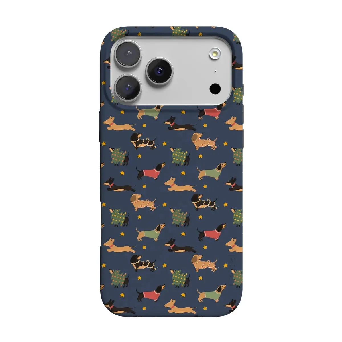 Matte Texture Design Dashing Doxies | Dachshund Dog Case