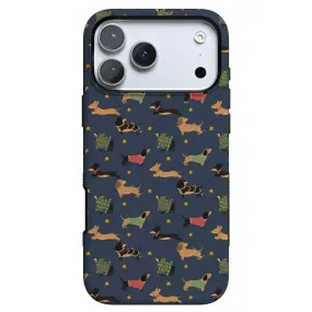 Dashing Doxies | Dachshund Dog Case Stylish Surface Design
