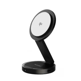 Scratch Block SNAPStation? ASTRA Qi2 23W 3-in-1 Magnetic Foldable Wireless Charging Station with Detachable Apple Watch Wireless Charger With Original Apple Certified Apple Watch Charging Module