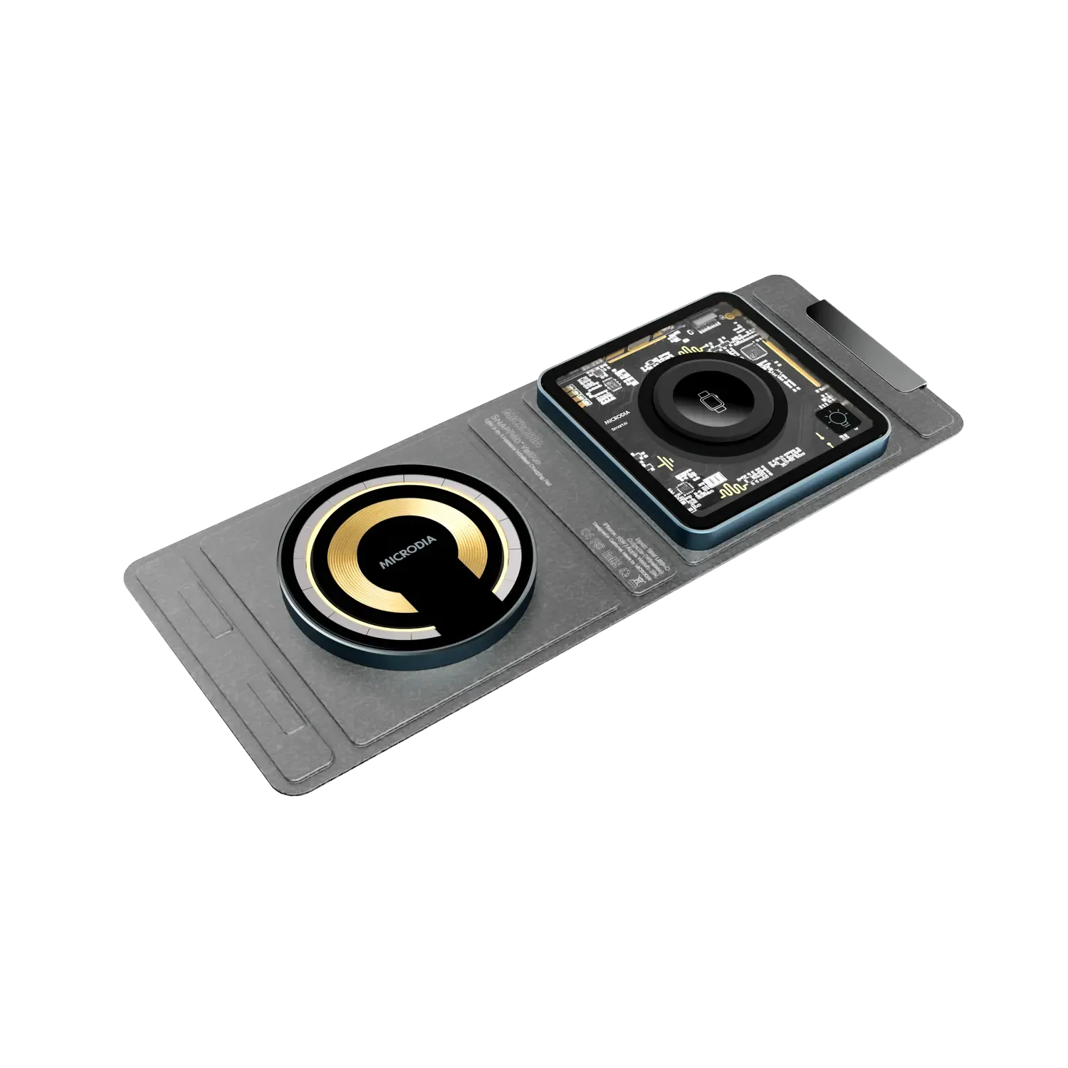 Everyday Fit MICRODIA SNAPPad? Visi-DUO, 18W 3-in-1 Foldable Wireless Charging Pad