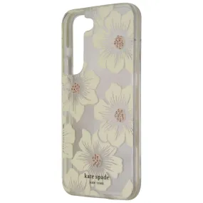 Kate Spade Defensive Hardshell Case for Samsung Galaxy S22 - Hollyhock Floral Edge Reinforced Compact Grip