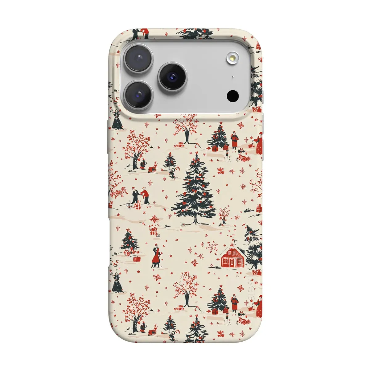 Winter Nostalgia | Vintage Holiday Case Compact Design Matte Coating Finish