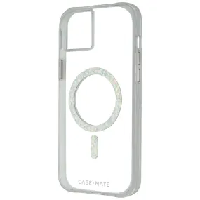 Case-Mate Case for MagSafe for Apple iPhone 14 Plus - Clear Twinkle Diamond Modern Grip Texture