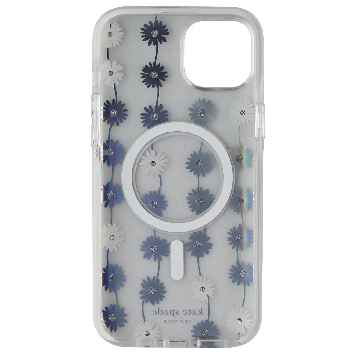 Fashion Look Kate Spade Case for MagSafe for Apple iPhone 15 Plus - Daisy Chain Iridescent