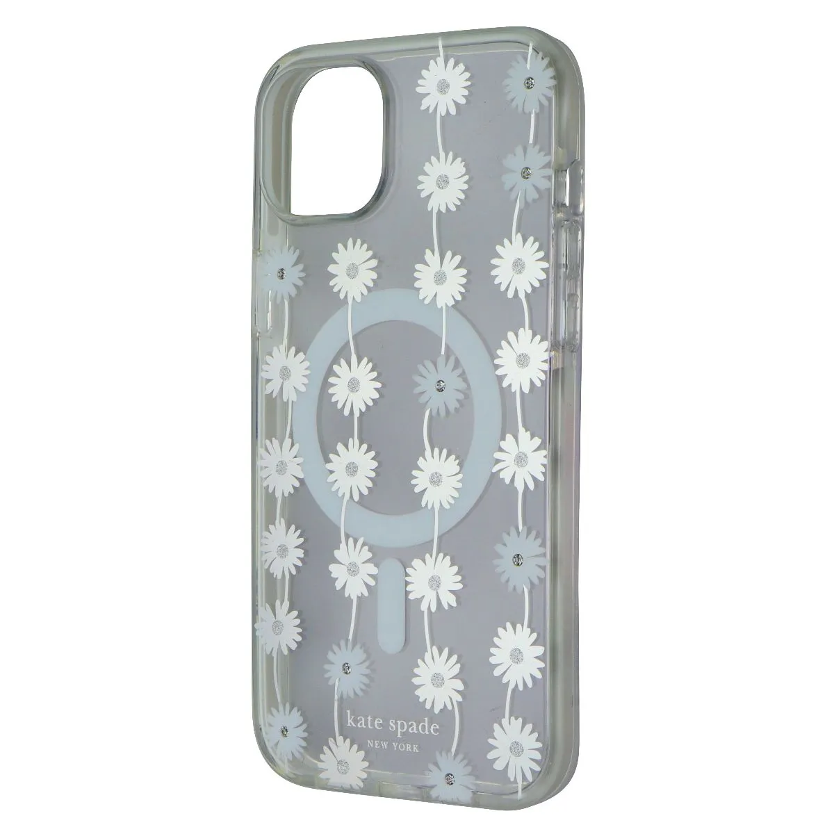 Kate Spade Case for MagSafe for Apple iPhone 15 Plus - Daisy Chain Iridescent Everyday Carry