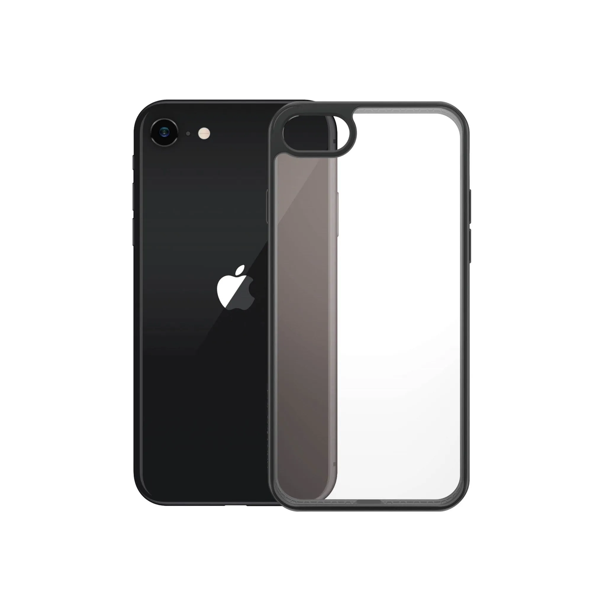 PanzerGlass? ClearCase iPhone 8 | 7 | SE (2020/2022) | Black Comfort Pattern Texture