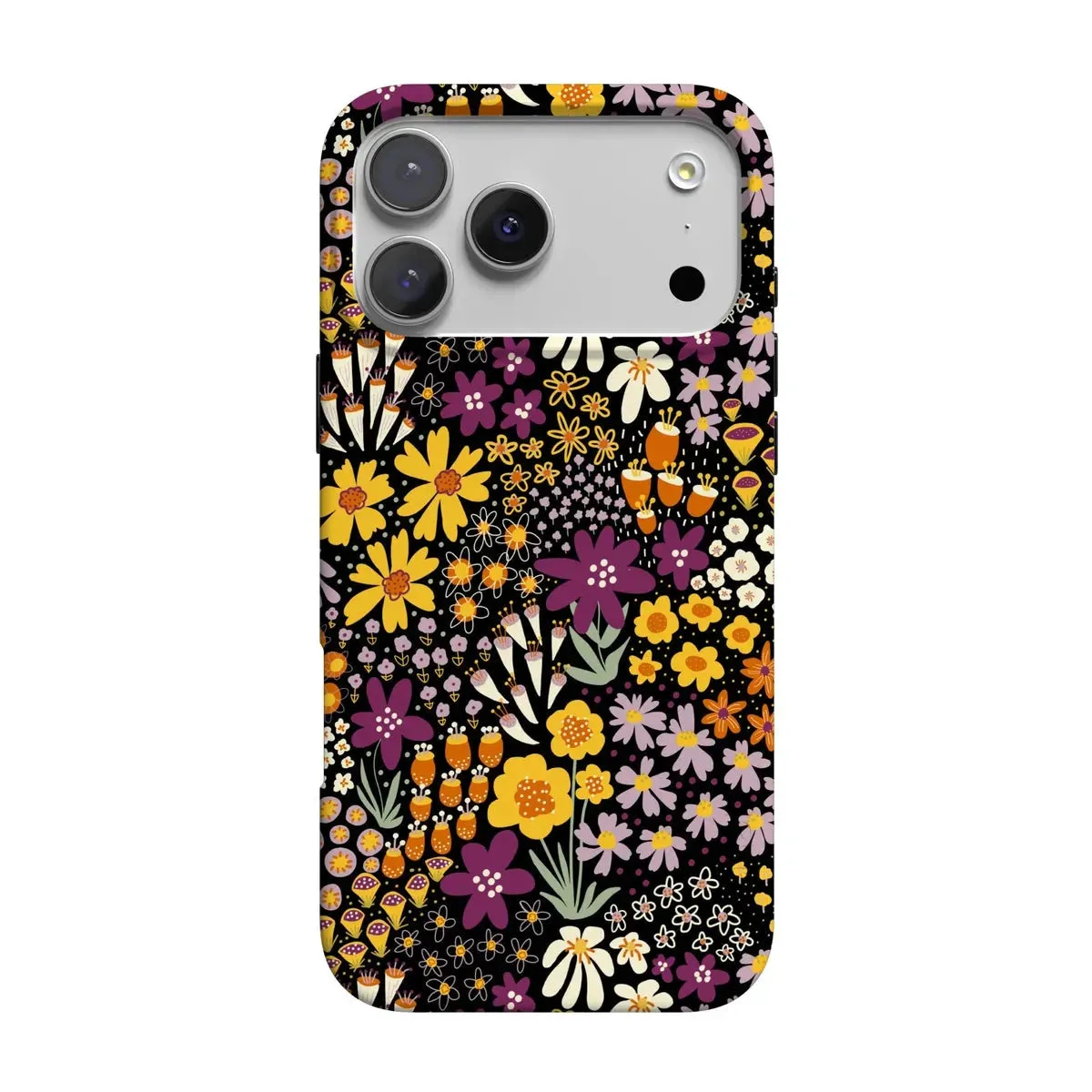 Ergonomic Feel Portable Case Falling for You | Plum Floral Case