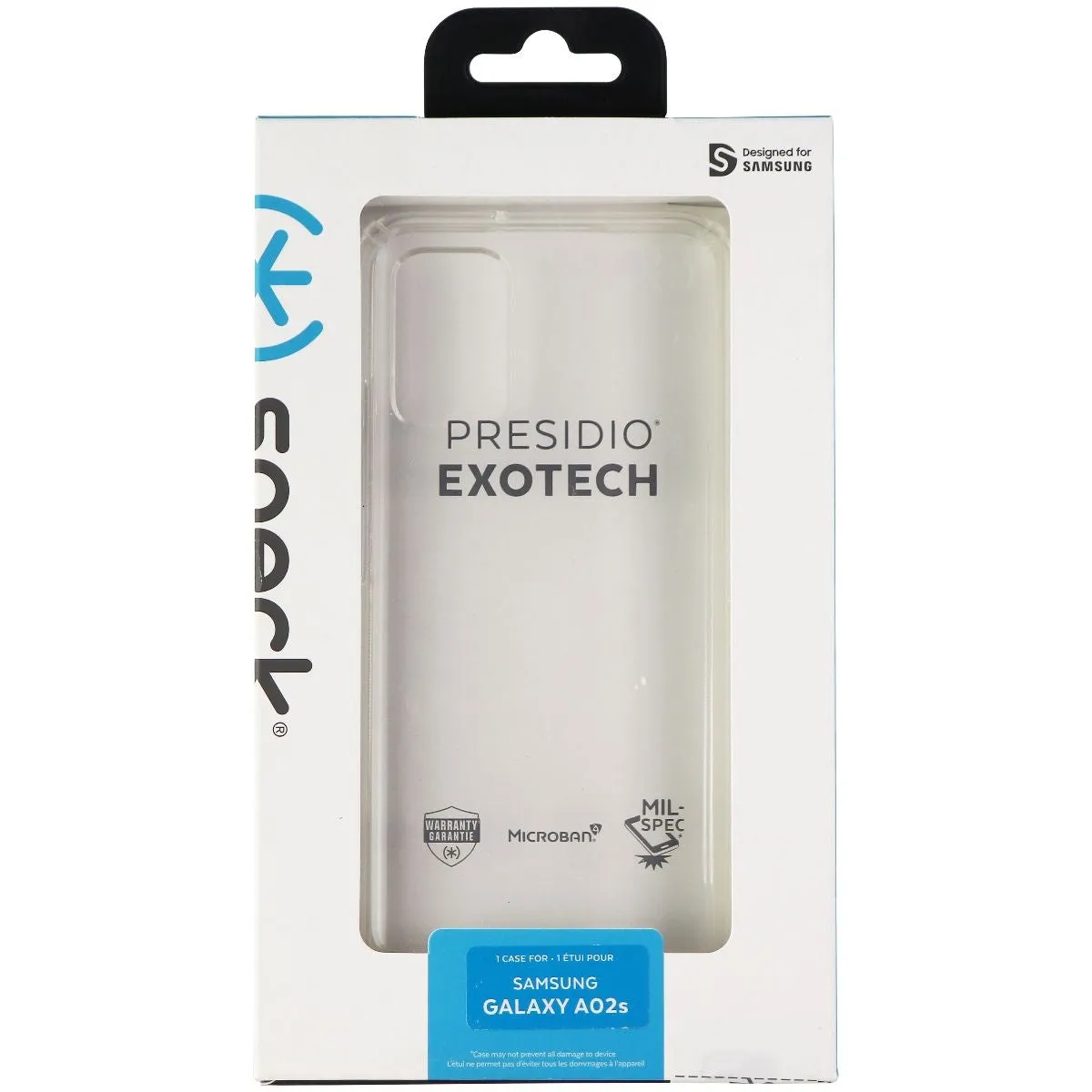 Sleek Edge Speck Presidio Exotech Series Case for Samsung Galaxy A02s - Clear