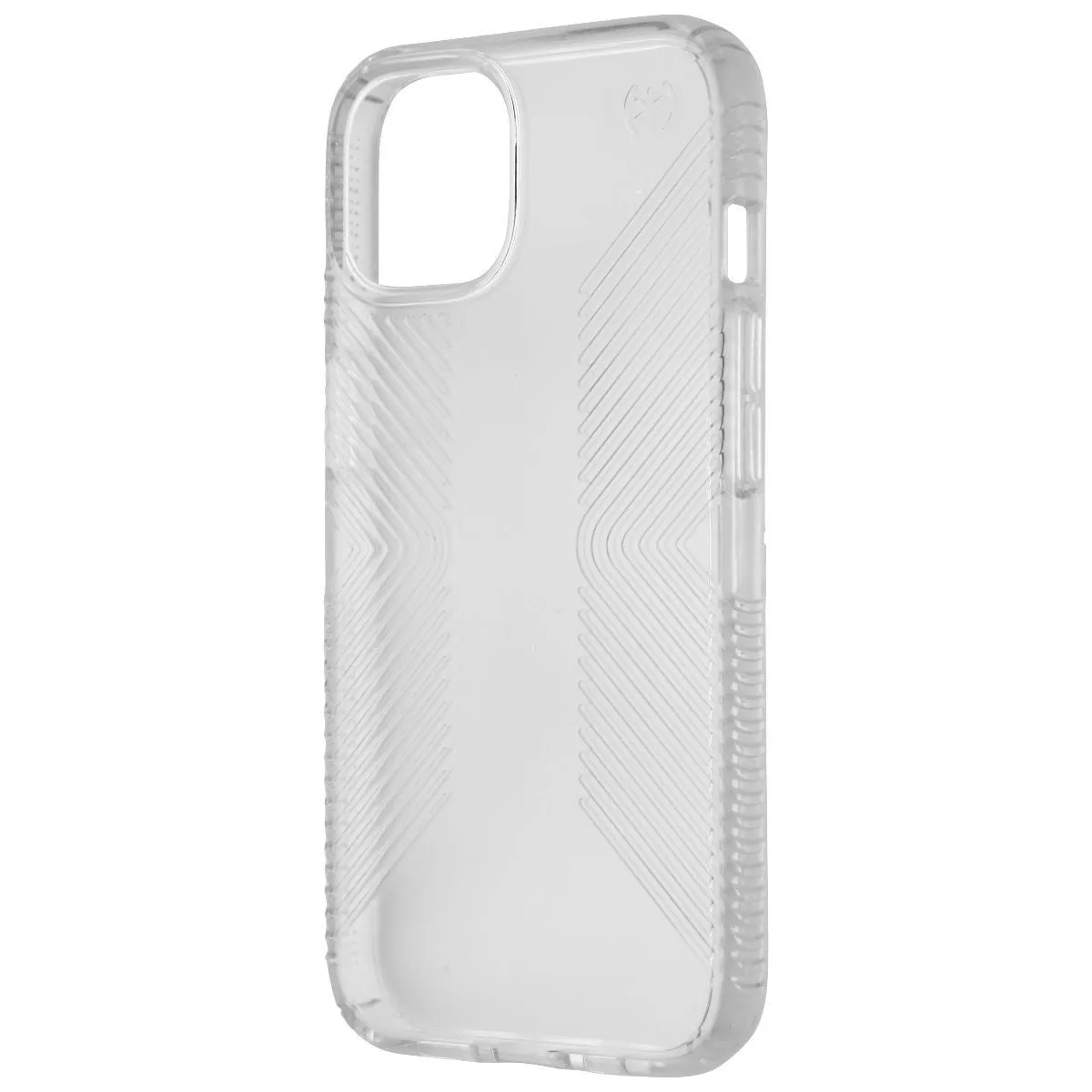 Soft Edge Look Frosted surface Speck Presidio Perfect Clear Grip Case for Apple iPhone 13 - Clear