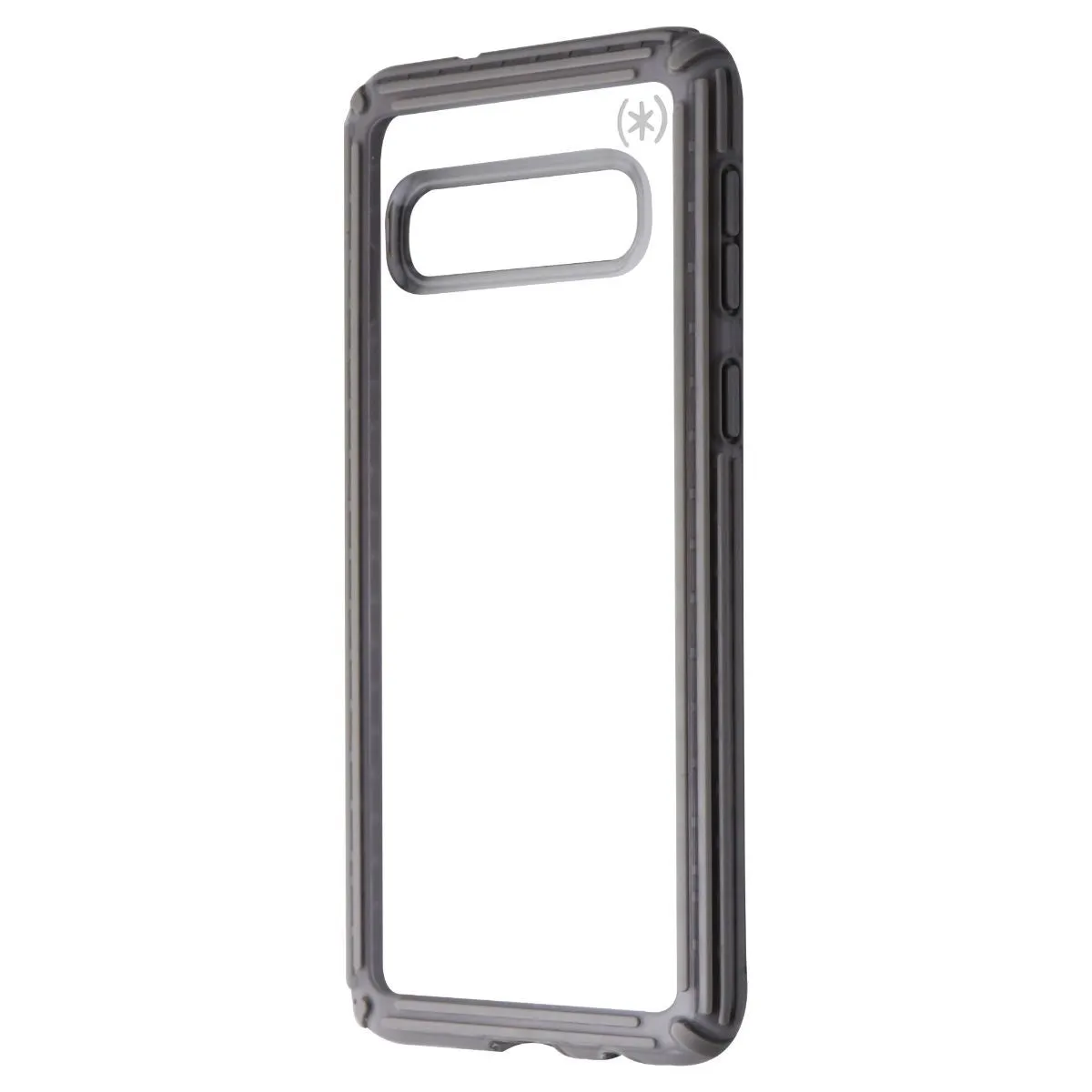 Shock Absorption Layer Simple Finish Speck Presidio V-Grip Series Case for Samsung Galaxy S10 - Clear / Gray