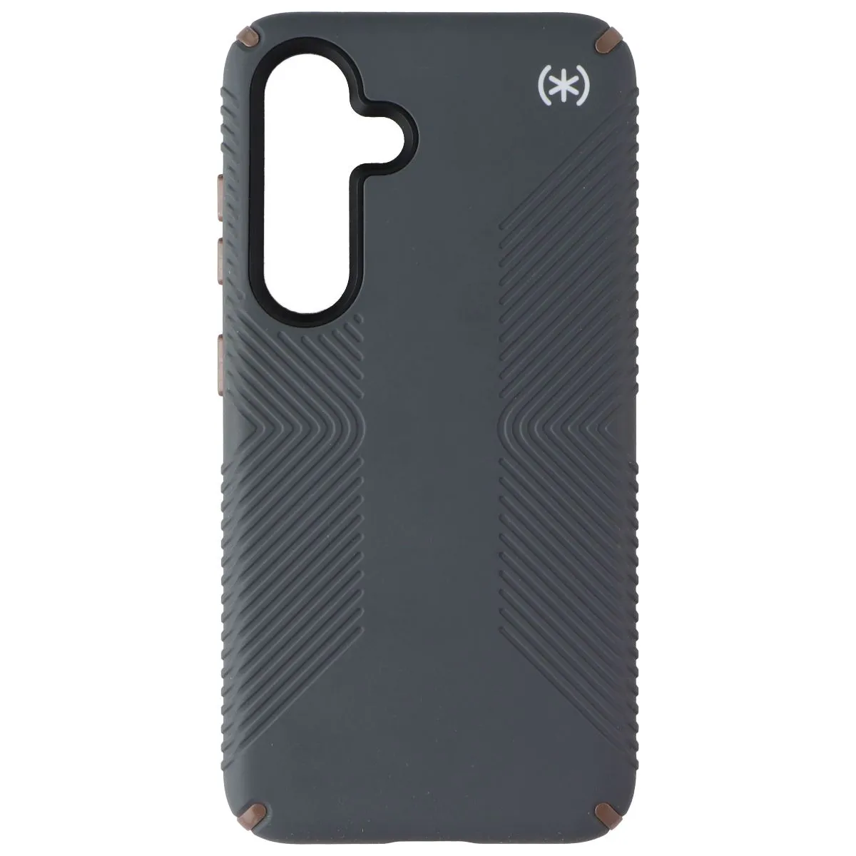 Transparent Look Speck Presidio2 Grip Case for Samsung Galaxy S24 - Charcoal Gray/Cool Bronze
