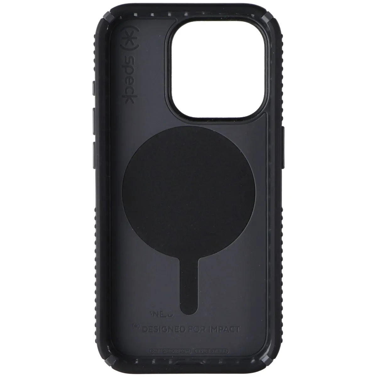 Strong Shell Protective Lining Speck Presidio2 Grip ClickLock Case for MagSafe for iPhone 15 Pro - Black