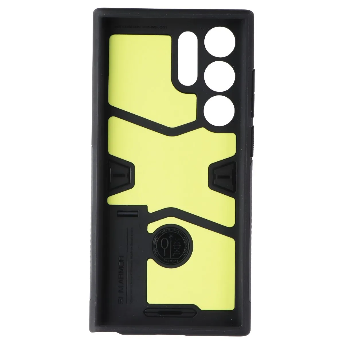 Fashion Edge Reusable Material Spigen Slim Armor Series Case for Samsung Galaxy S23 Ultra - Black