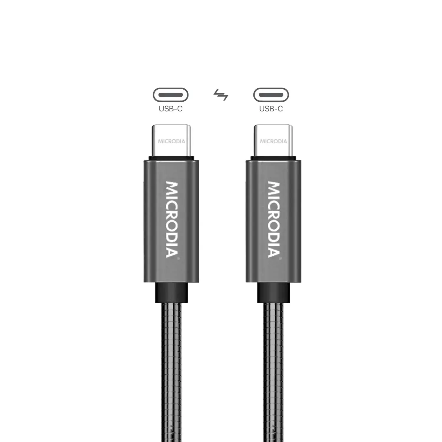 Vivid colors MICRODIA ExeCable? Steel PD60W USB-C to USB-C Charge & Sync Cable