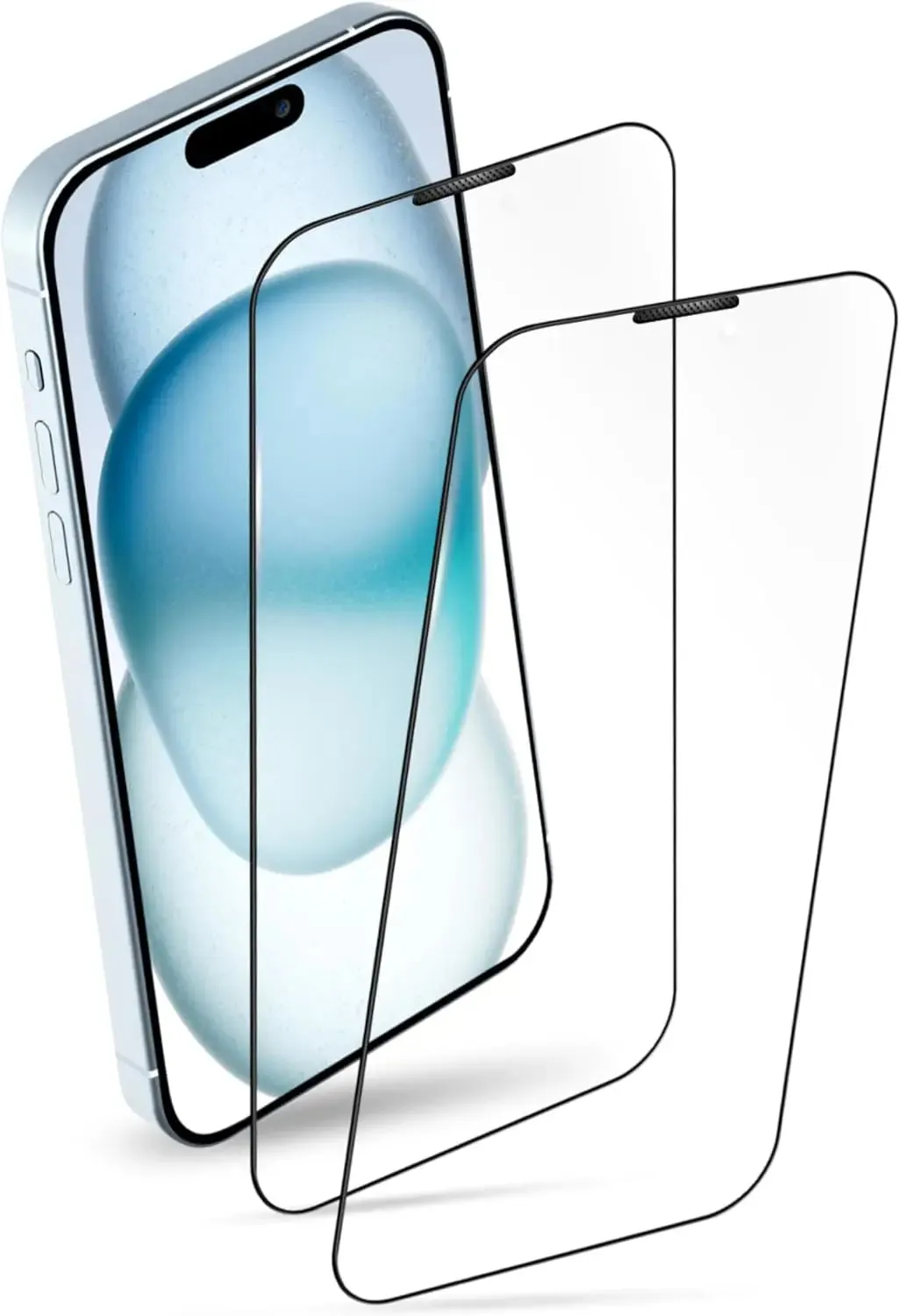 MICRODIA SCREENGuard? Screen Protector for iPhone 15 Series (2 Piece) Everyday Function