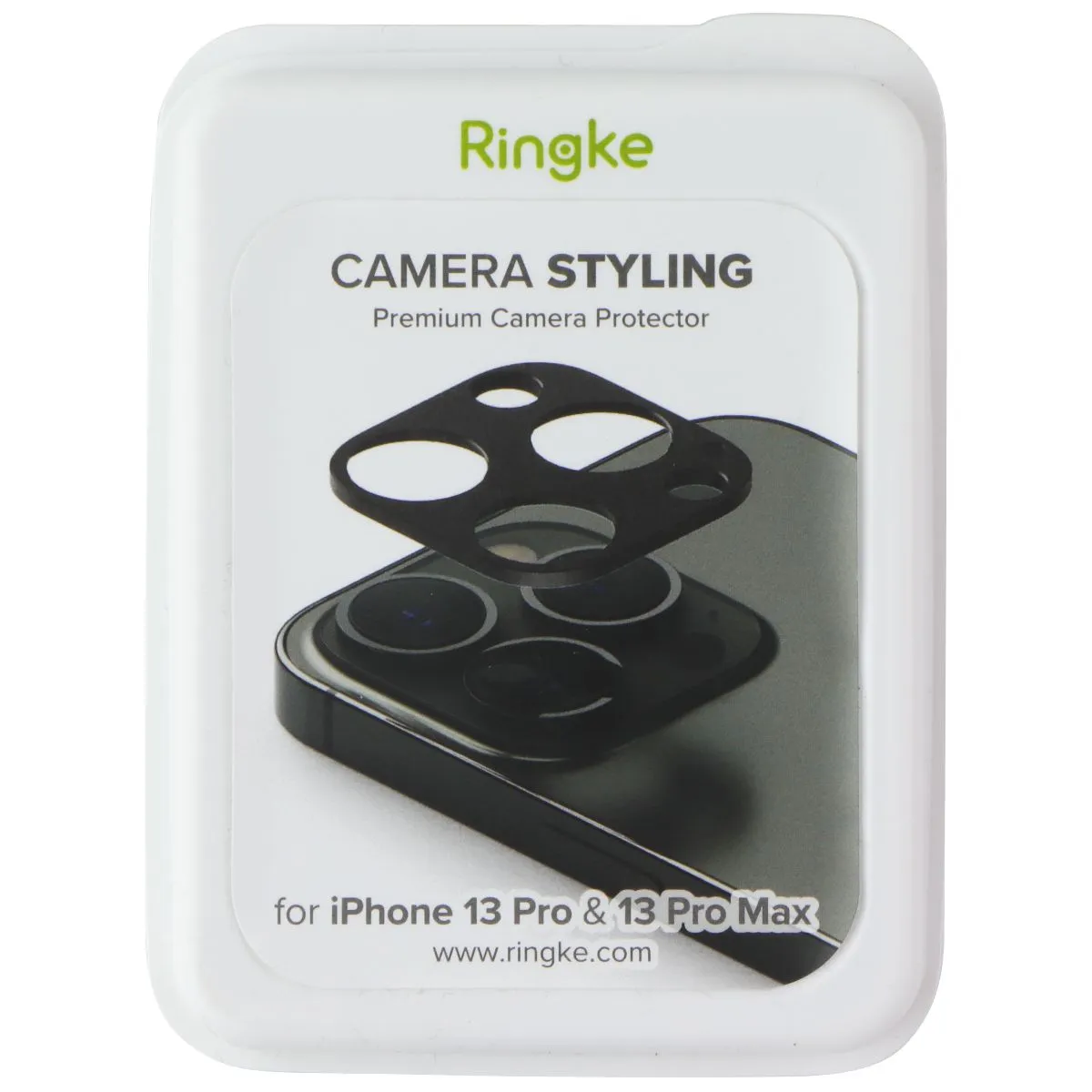 Scratch Guard Film Ringke Camera Styling Protector for Apple iPhone 13 Pro / 13 Pro Max - Black