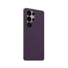 Crystal Finish CARE by PanzerGlass? Case Plum Purple w. Qi Compatible Samsung Galaxy S25 Ultra