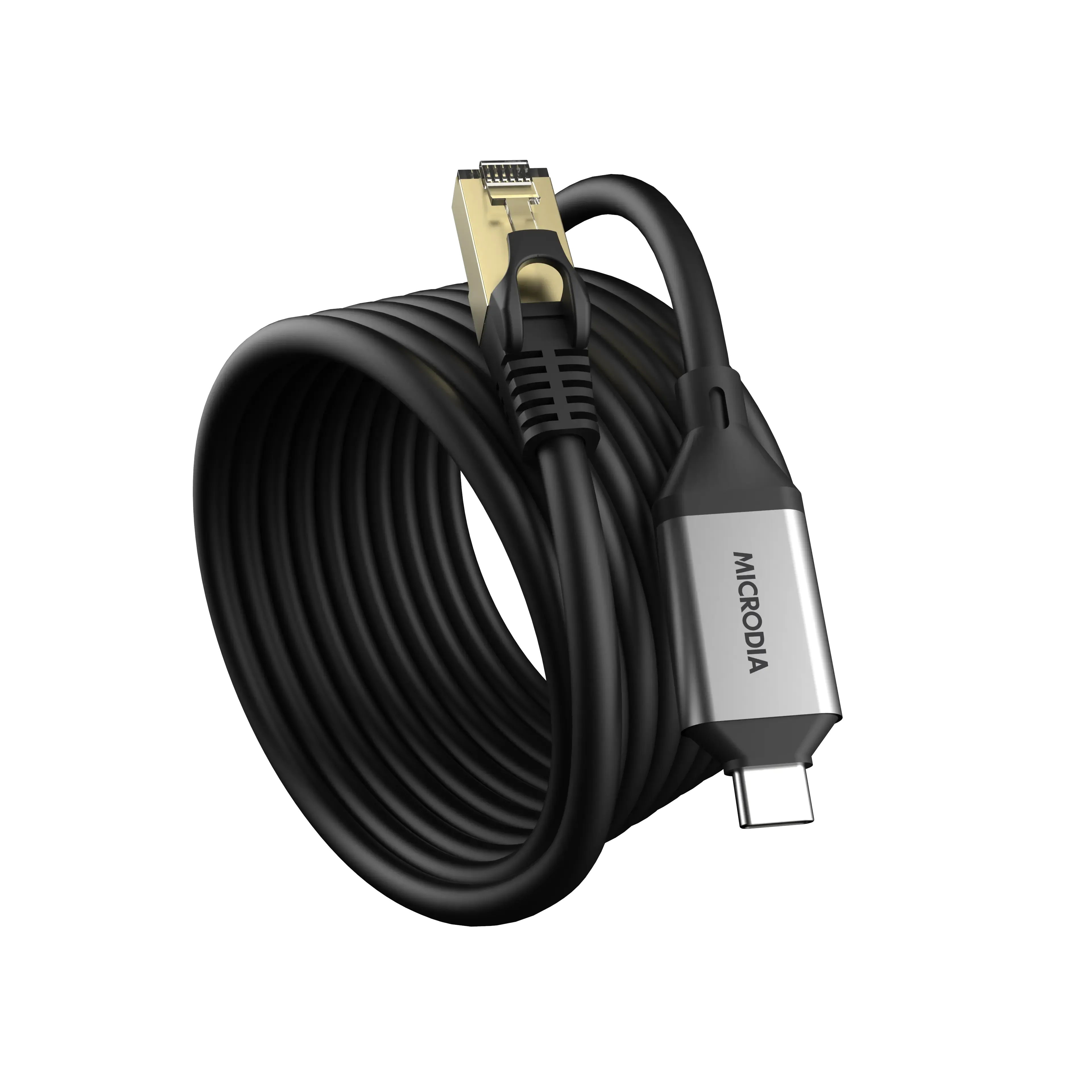 MICRODIA USB-C to RJ45 Cable Versatile Design