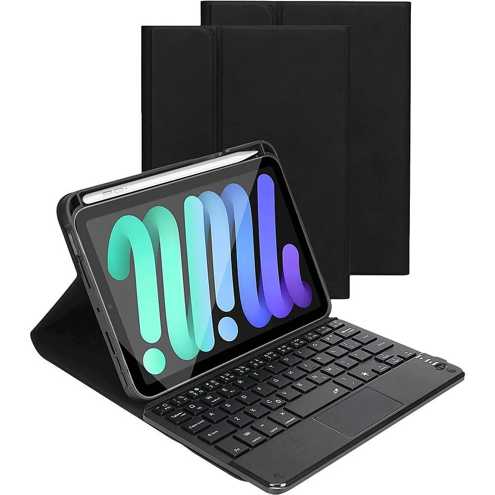 stylish carry protector Navigate Series Keyboard Folio Case - Apple iPad mini (A17 Pro) and Apple iPad mini (6th Generation 2021)