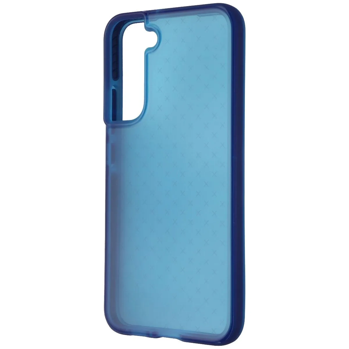 Printed Graphic Flexible Detail Design Tech21 Evo Check Flexible Gel Case for Samsung Galaxy S22  (Plus) - Classic Blue
