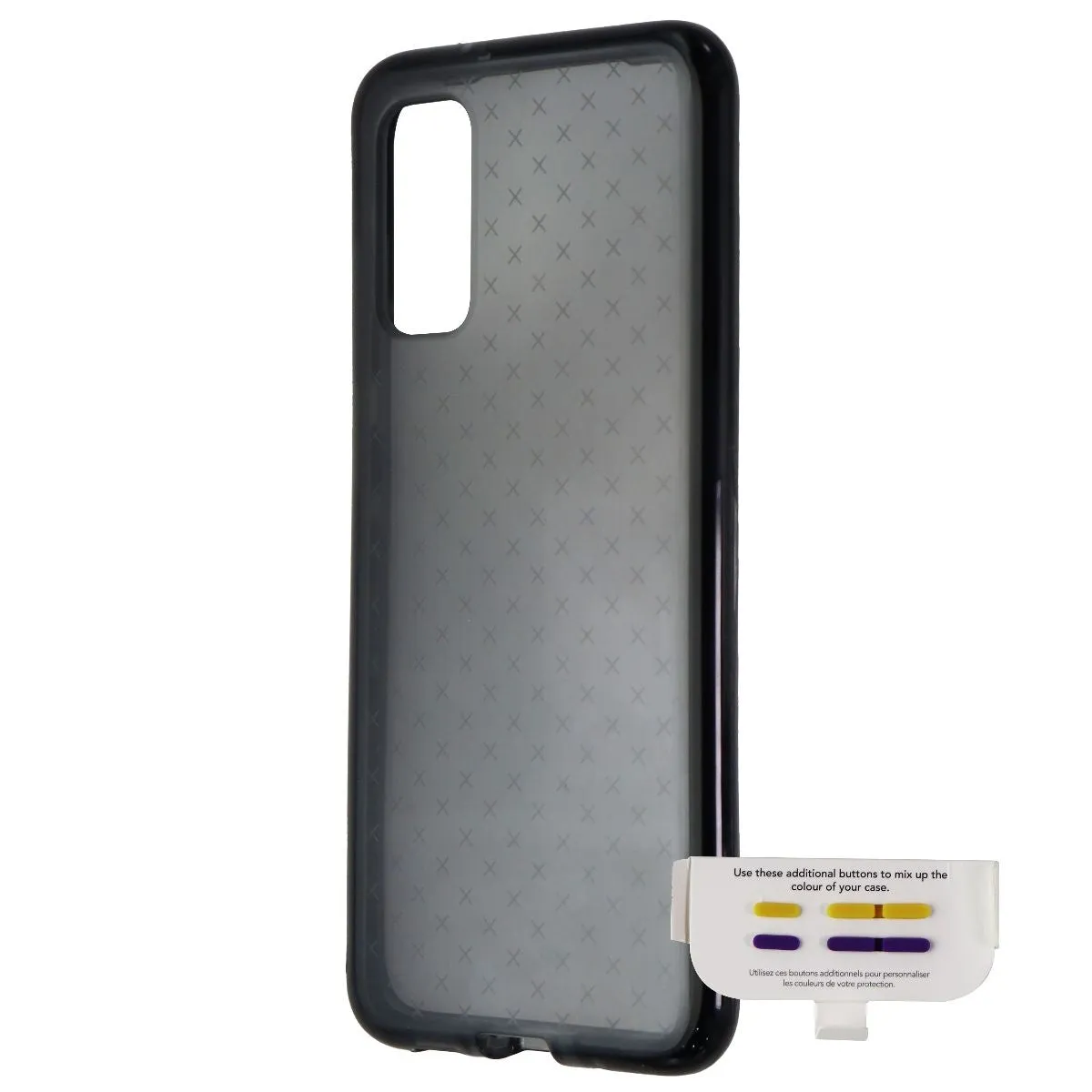 Tech21 Evo Check Series Flexible Gel Case for Samsung Galaxy S20 - Smokey Black Durable Texture Layer Bold colors
