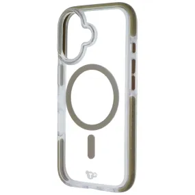 Tech21 EvoCrystal Series Case for MagSafe for Apple iPhone 16 - Clear/Gold Sleek Form