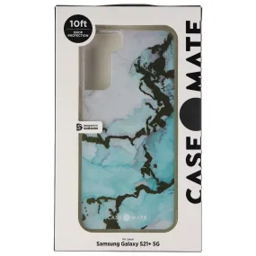 Case-Mate Prints Series Hard Case for Samsung Galaxy (S21 ) 5G - Ocean Marbles Practical Look Soft Interior