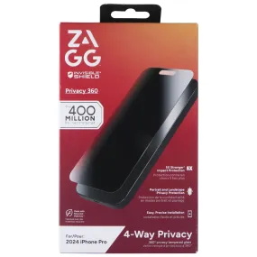 ZAGG Invisible Shield Privacy 360 Screen Protector for Apple iPhone 16 Pro Screen Safety Layer perfect match screen film