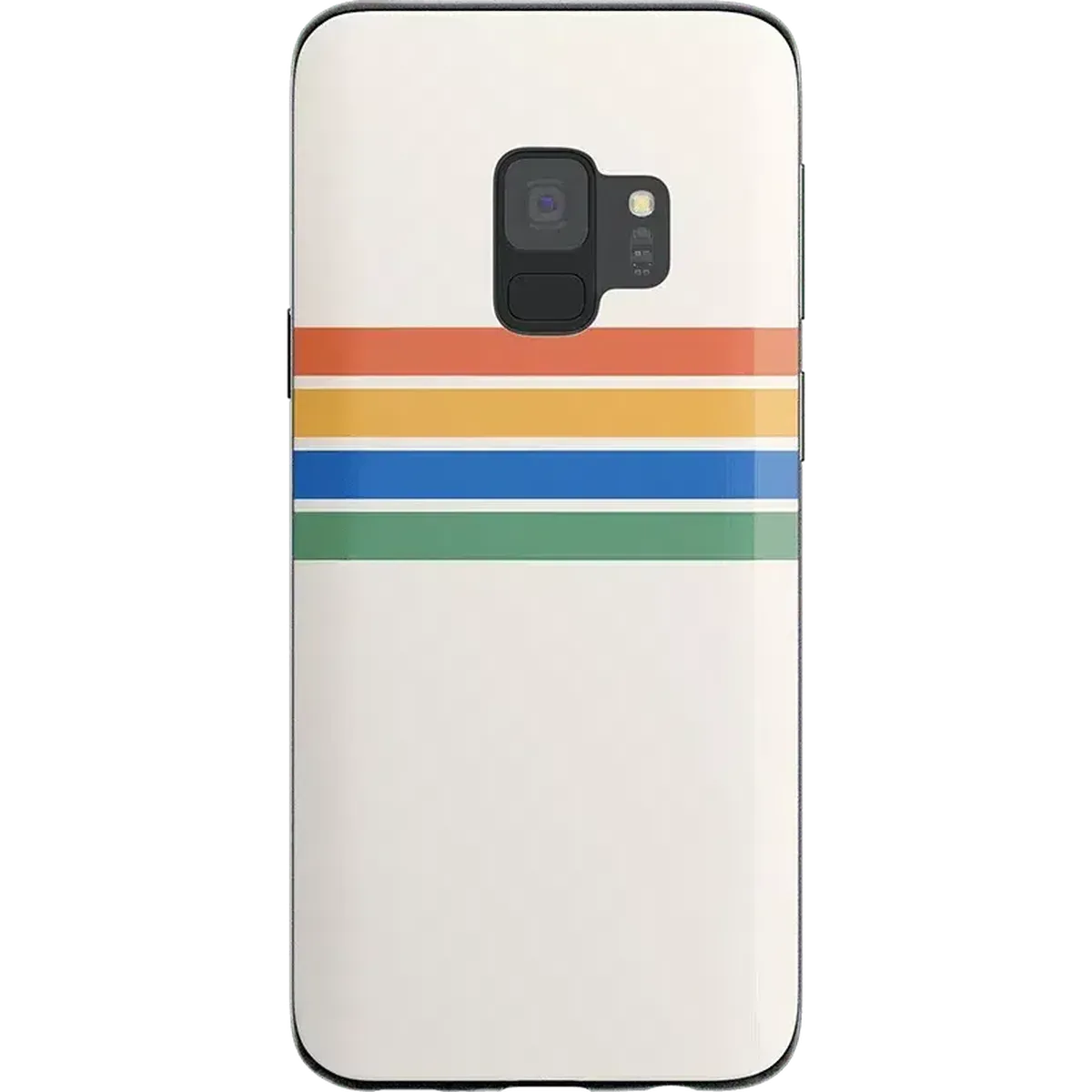 Matte Protection Totally Groovy | Rainbow Stripes Color Block Samsung Case