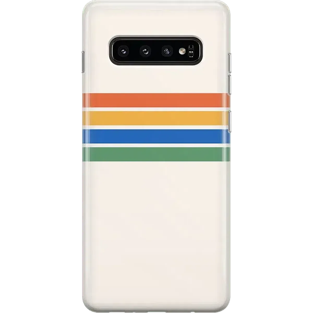 Durable Build Quality Totally Groovy | Rainbow Stripes Color Block Samsung Case