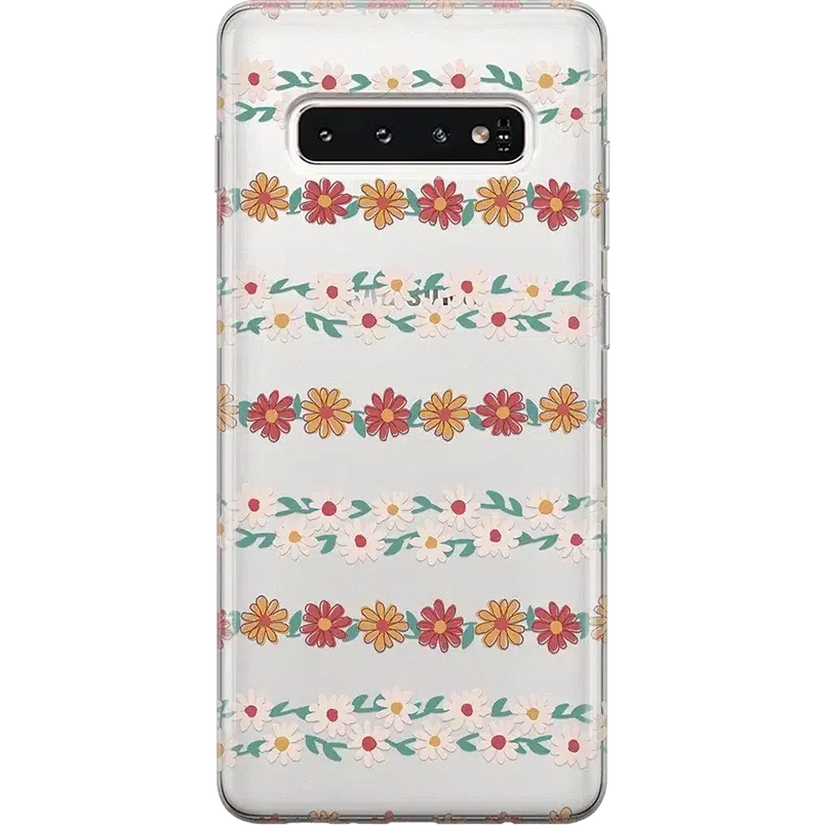 Totally Rad | Daisy Print Floral Samsung Case Gloss Surface Layer Modern Grip Texture