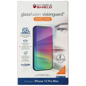 ZAGG (GlassFusion VisionGuard ) for Apple iPhone 12 Pro Max - Case Friendly case friendly design