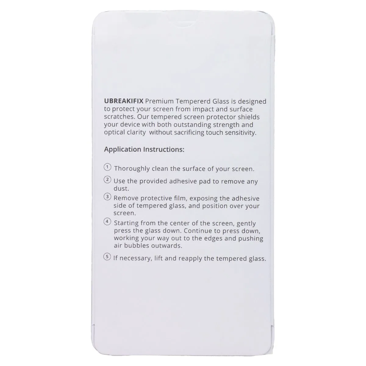 premium mobile guard Screen Care UBREAKIFIX Tempered Glass for Apple iPhone 12 Pro Max Crystal Clear (5 PK)