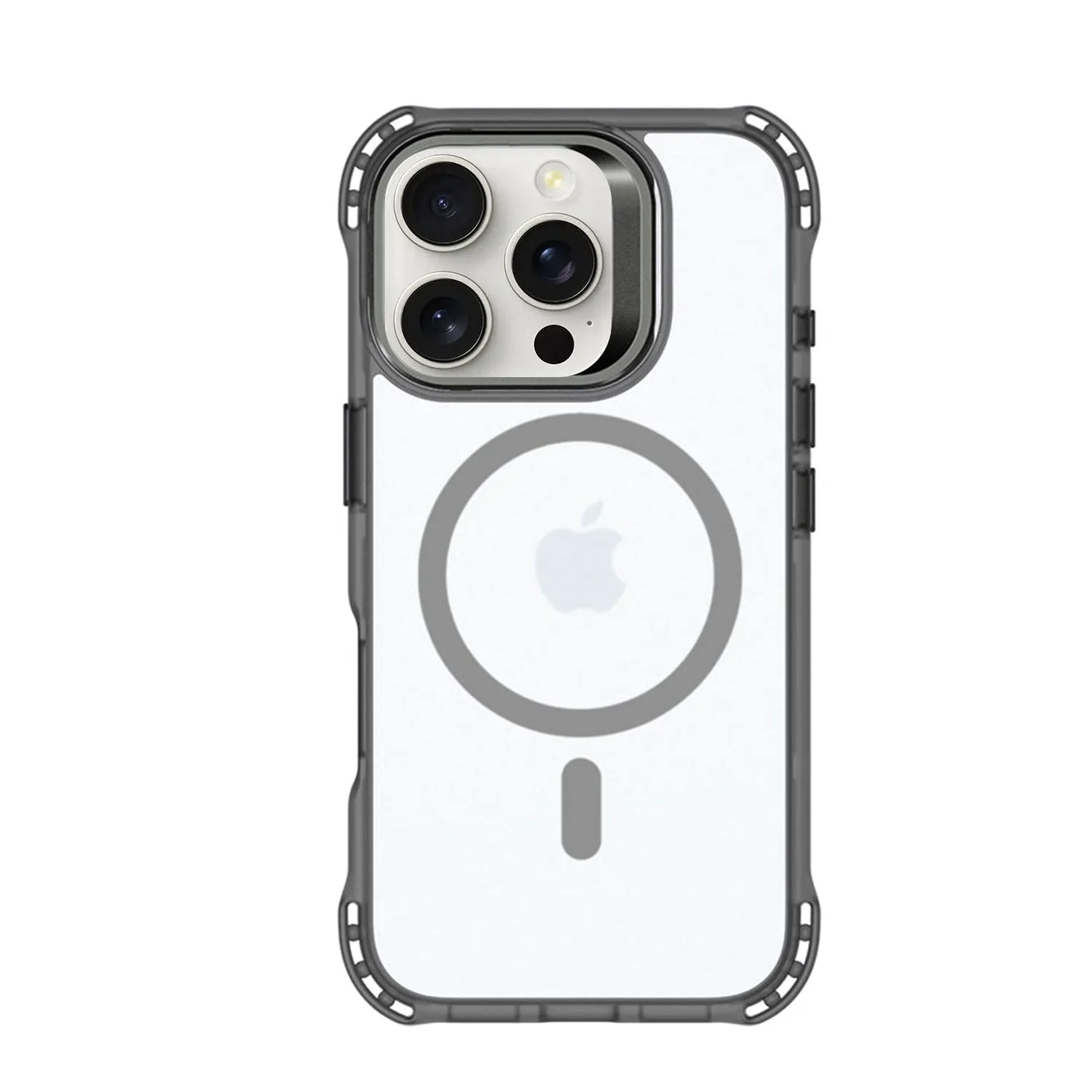 Durable Coating iPhone 16 Pro Clear Kickstand Case - Anti-Slip, Rugged, MagSafe | Venture Series