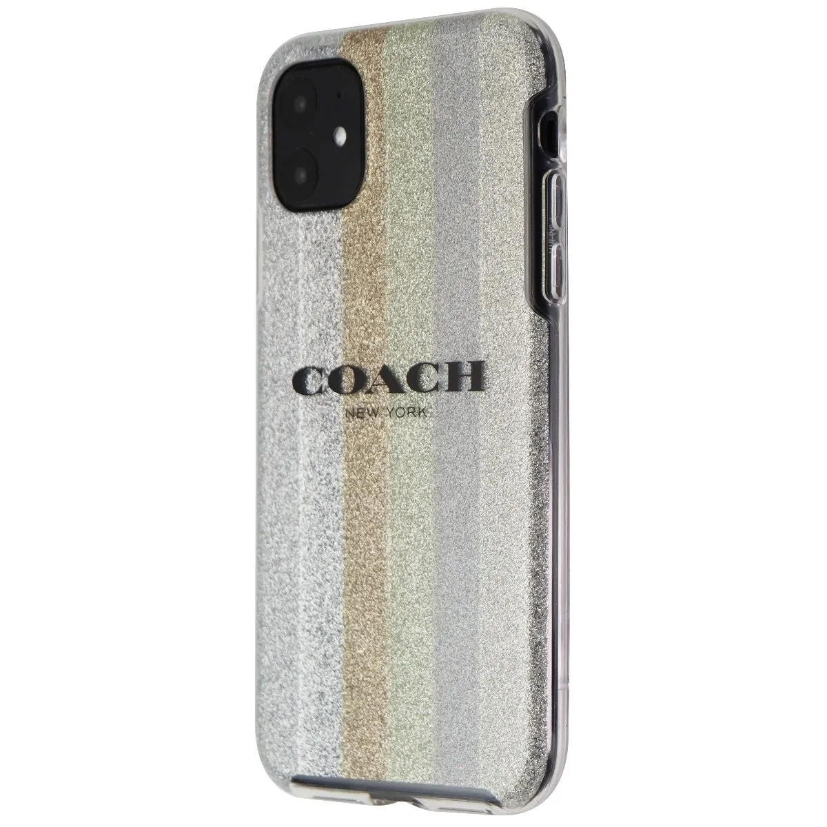 Coach Protective Case for Apple iPhone 11 (6.1-inch) - Glitter Americana Comfort Finish Layer Soft Pattern Layer