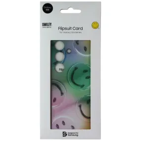 Slim Look Samsung Interactive Flipsuit Card for Galaxy S24 - Smiley Bubble / Green