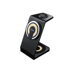 Minimal Grip MICRODIA SNAPStation? Aluminaire, 23W 3-in-1 iMac Style Aluminum Wireless Charging Station