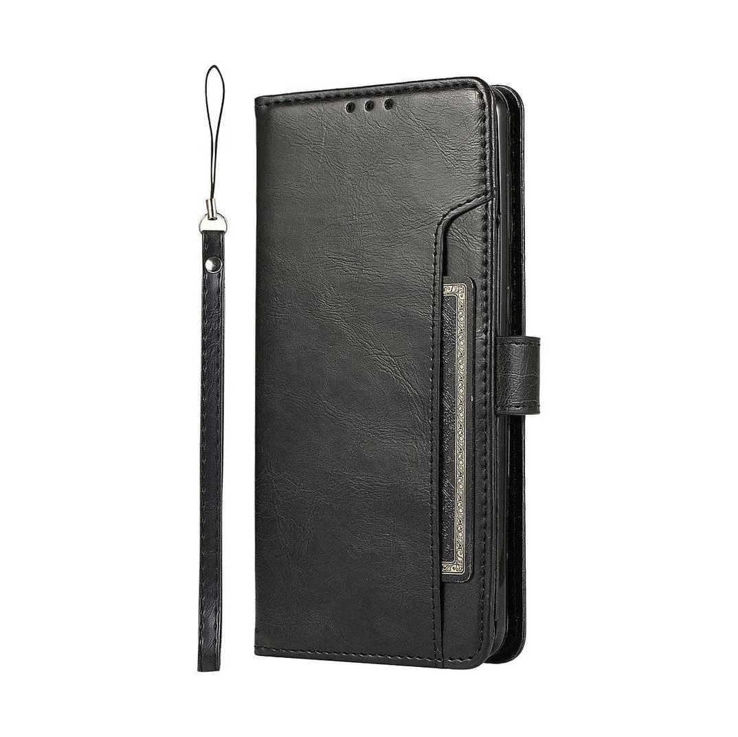 Indy Series Leather Wallet Case - Samsung Galaxy S24 Modern Surface Design Luxury Style